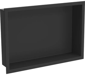 Mexen X-Wall-R вградена поличка с ръб 45 x 30 см, черна - 1970453010