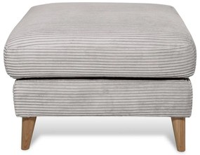 Светлосива табуретка от рипсено кадифе Paris – Scandic