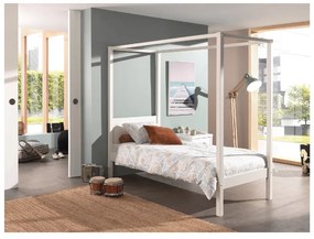 Бяло детско легло 90x200 cm PINO CANOPY – Vipack