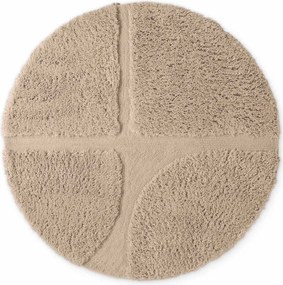 Бежов ръчно изработен кръгъл килим ø 200 cm Lambeth Jasper – Ted Baker
