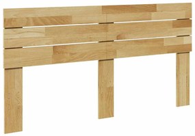 851980 vidaXL Табла за легло 150 см, масивна дървесина, дъб