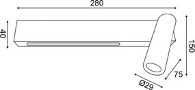 Стенна лампа LED Hermes-Leuko