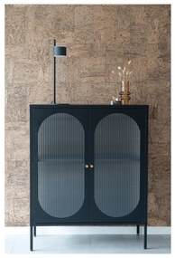 Черна метална витрина 90x110 cm Adelaide - House Nordic