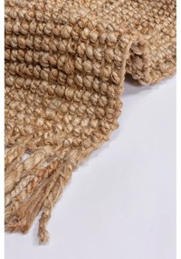 Ръчно изработена ютена пътека в естествен цвят 60x150 cm Jute Boucle – Flair Rugs