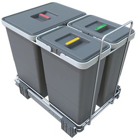 Пластмасов контейнер за сортирани отпадъци/вграден 28 л Ecofil - Elletipi