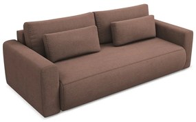 Розов разтегателен диван с място за съхранение 238 cm Kapua – Makamii