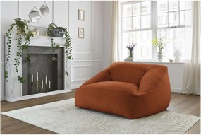 Оранжев пуф от изкуствен косъм Lilibet – Bobochic Paris