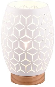 Бяла настолна лампа (височина 21 cm) Bidar - Trio