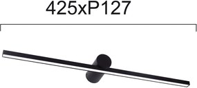 Лампа за баня Viokef Rocco-Дължина: 40 см.-Черен