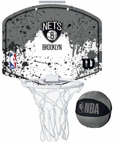 Баскетболен Кош Wilson Brooklyn Nets Mini Сив