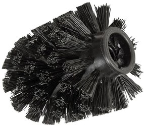 Черна сменяема глава за четка за тоалетна, ø 7,5 cm - Wenko