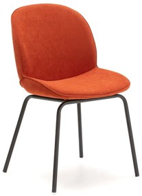 Оранжеви трапезни столове в комплект от 2 Vicky - Marckeric