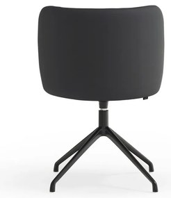 Черен тапициран трапезен стол Mogi – Teulat