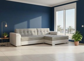 Ъгъл диван Comfort-Right-White - Gray