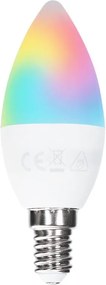 LED RGBW крушка C37 E14/4,8W/230V 3000K + с дистанционно управление - Aigostar