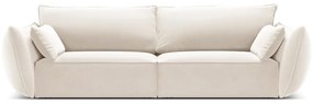 Бежов кадифен диван 208 cm Vanda – Mazzini Sofas