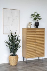 Шкафче от декор от дъб в естествен цвят 80x130 cm Kyoto – House Nordic