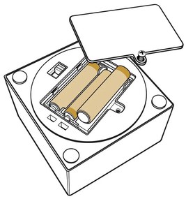 Бяла детска лампа Iconic – LEGO®