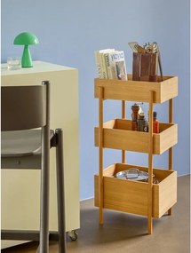 Конзолна маса от масивен дъб в естествен цвят 34x43 cm Stack – Hübsch