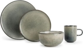 Глинен комплект за хранене 16 бр. за 4 души Meridian – Salt&amp;Pepper
