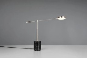 LED настолна лампа в черен и сребрист цвят (височина 65 cm) Fiore – Trio Select