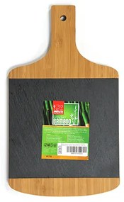 Бамбукова дъска за презентация с дръжка и слюда правоъгълна 33x19,3xh1,9см (S019M)