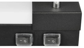 Матово черно LED стенна лампа Enrico – Trio