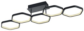 Таванна лампа сива с LED 3-степенен димер - Jetse