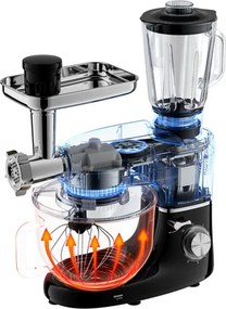 Кухненски робот Ruhhy, c резачка за месо, блендер, 3 в 1, 2200W, голяма купа 6,2л, 6 нива на мощност