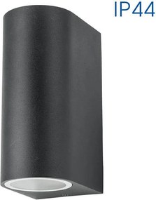 Фасадно осветително тяло PORTO, черен, 2xGU10