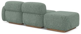 Светлозелен модулна лежанка (десен ъгъл) Ailani – Makamii