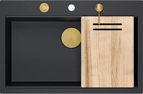 гранитна мивка MARC 110 WORKSTATION Black