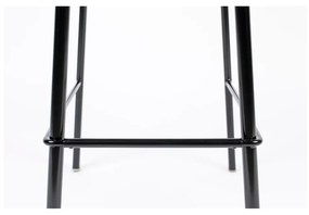 Черен/светлосив бар стол 94 cm Spike - Zuiver