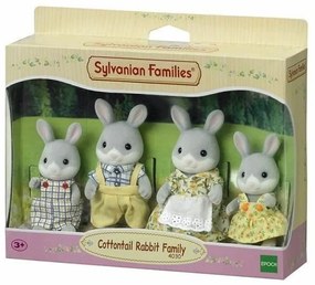 Комплект за Кукли Sylvanian Families Family Gray Rabbit