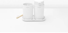 Комплект аксесоари за баня Brabantia ReNew 1003492, 3 части, 250 мл, Устойчиви на корозия, Бял