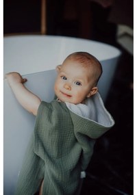 Бебешко пончо от муселин в цвят каки размер M - Malomi Kids