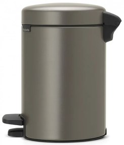 Кош за боклук с педал Brabantia NewIcon 648999, 3 л, Плавно затваряне, Противоплъзгаща основа, Сив