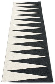 Черно-бяла пътека за открито и закрито 70x250 cm Vivi Black – Pappelina