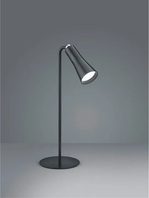 Матово черно метална LED настолна лампа (височина 36 cm) Maxi – Reality