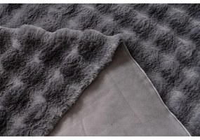 Антрацит кръгъл килим подходящ за пране ø 145 cm Bubbly – Oyo Concept