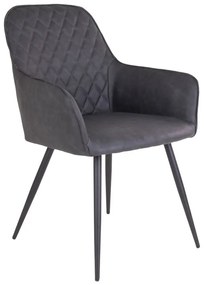 Комплект от 2 тъмно сиви трапезни стола Harbo - House Nordic