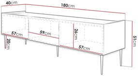 TV шкаф Arcos Plus-Mauro