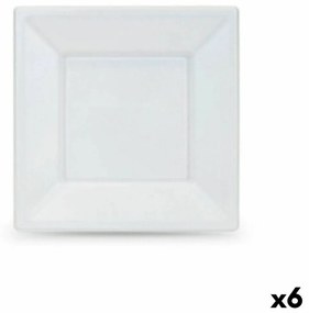 Комплект чинии за многократна употреба Algon Бял Пластмаса 18 x 18 x 1,5 cm (36 броя)