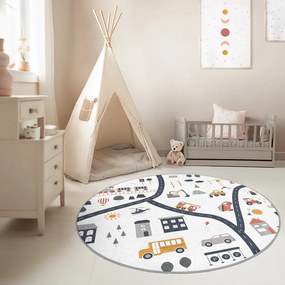 Детско килимче за игра подходящо за пране ø100 cm World Around Me – Mila Home