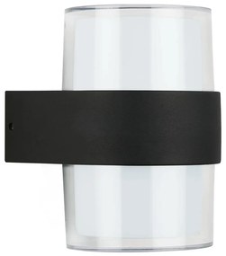 Telefunken 320405TF - LED външно стеннo осветително тяло 2xLED/8W/230V IP44 черно