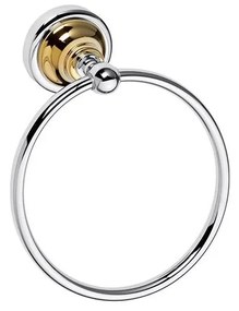 Държач за кърпи 16x19 см сребърен/златист