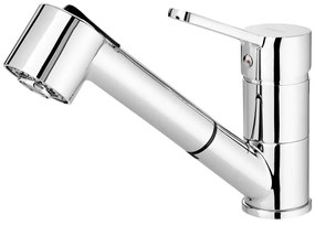 Deante BDN_071M - Кран за мивка с издърпваща се пръскачка NARCYZ лъскав хром