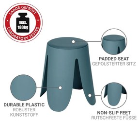 Пластмасов стол за подреждане в петролен цвят Comiso – Wenko