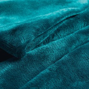 Синьо одеяло от микрофланела 125x150 cm Flanou – douceur d'intérieur
