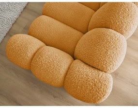 Диван от прежда с примки от букле в цвят горчица 232 cm Hippolyte – Bobochic Paris